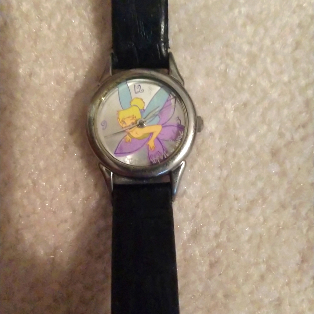 Tinkerbell watch with leather band